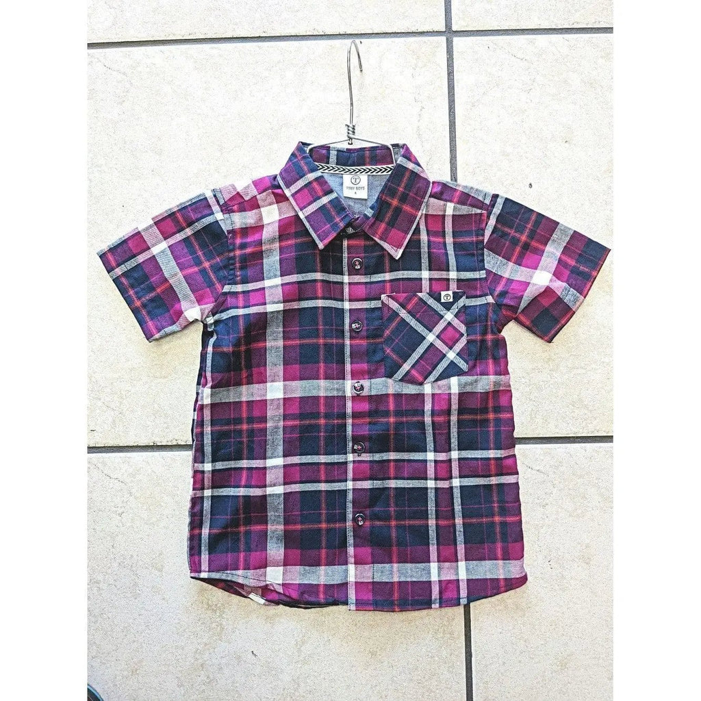 Camisa de niño a cuadros
