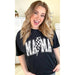 Checkerboard Lightning Bolt Mama Graphic Shirt - LECCE