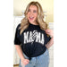 Checkerboard Lightning Bolt Mama Graphic Shirt - LECCE