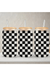 Checkered | 20 oz Glass Tumbler with Bamboo Lid & Straw - LECCE