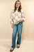 Checkered Bishop Sleeve Sweater - LECCE