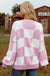 Checkered Bishop Sleeve Sweater - LECCE