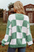 Checkered Bishop Sleeve Sweater - LECCE