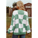 Checkered Bishop Sleeve Sweater - LECCE
