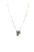 Checkered Bubble Initial Necklace - LECCE