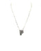 Checkered Bubble Initial Necklace - LECCE