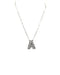 Checkered Bubble Initial Necklace - LECCE