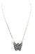 Checkered Bubble Initial Necklace - LECCE