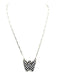 Checkered Bubble Initial Necklace - LECCE