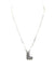 Checkered Bubble Initial Necklace - LECCE