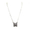 Checkered Bubble Initial Necklace - LECCE