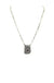 Checkered Bubble Initial Necklace - LECCE