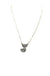 Checkered Bubble Initial Necklace - LECCE