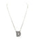 Checkered Bubble Initial Necklace - LECCE
