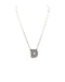 Checkered Bubble Initial Necklace - LECCE