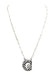 Checkered Bubble Initial Necklace - LECCE