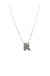 Checkered Bubble Initial Necklace - LECCE