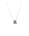 Checkered Bubble Initial Necklace - LECCE