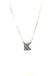 Checkered Bubble Initial Necklace - LECCE