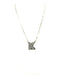 Checkered Bubble Initial Necklace - LECCE