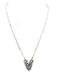 Checkered Bubble Initial Necklace - LECCE
