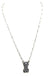 Checkered Bubble Initial Necklace - LECCE