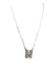 Checkered Bubble Initial Necklace - LECCE