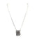 Checkered Bubble Initial Necklace - LECCE