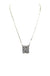 Checkered Bubble Initial Necklace - LECCE