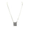 Checkered Bubble Initial Necklace - LECCE