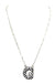 Checkered Bubble Initial Necklace - LECCE