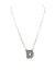 Checkered Bubble Initial Necklace - LECCE