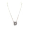Checkered Bubble Initial Necklace - LECCE