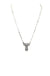 Checkered Bubble Initial Necklace - LECCE
