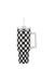 Checkered Decorative Printed 40 oz Tumbler Cup - LECCE