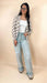 Checkered Drop Shoulder Cardigan - LECCE