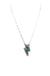 Checkered Lightning Bolt Necklace - LECCE