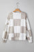 Checkered Long Sleeve Top - LECCE