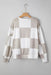 Checkered Long Sleeve Top - LECCE