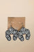 Checkered Print Western Squash Blossom Earrings - LECCE