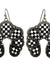 Checkered Print Western Squash Blossom Earrings - LECCE
