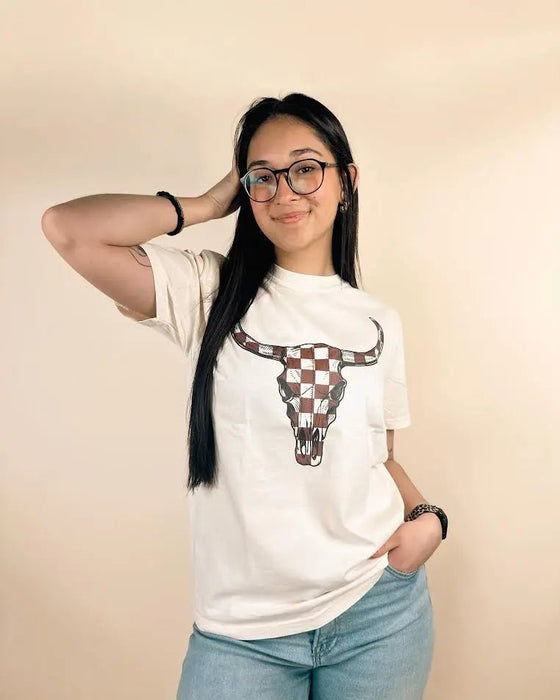 Checkered Steer Tee - LECCE