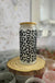 Cheetah Print | 20 oz Glass Tumbler with Bamboo Lid & Straw - LECCE