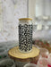 Cheetah Print | 20 oz Glass Tumbler with Bamboo Lid & Straw - LECCE