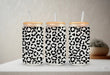 Cheetah Print | 20 oz Glass Tumbler with Bamboo Lid & Straw - LECCE