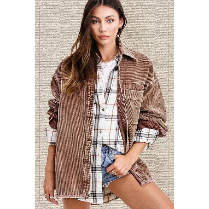 Chelsie Washed Jacket - LECCE