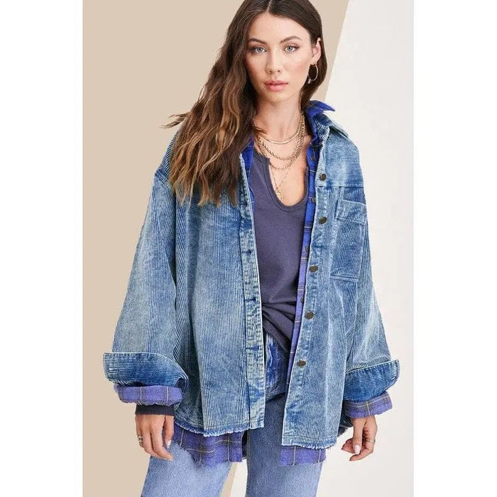 Chelsie Washed Jacket - LECCE