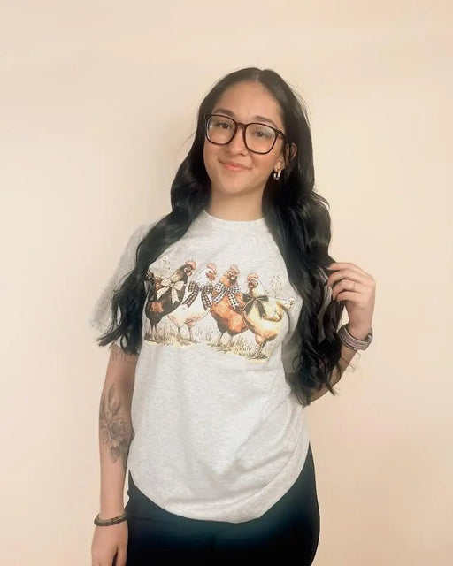 Chickens with Coquette Bows Tee - LECCE