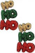 Christmas Santa Claus Hohoho Seed Bead Arring - LECCE