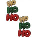 Christmas Santa Claus Hohoho Seed Bead Arring - LECCE
